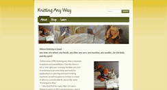 Desktop Screenshot of knittinganyway.com